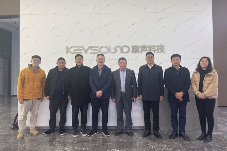 上海張江集團(tuán)、中國電子音響行業(yè)協(xié)會領(lǐng)導(dǎo)、專家訪問旗聲科技